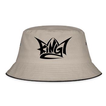 king - Bucket Hat - khaki/black - Front