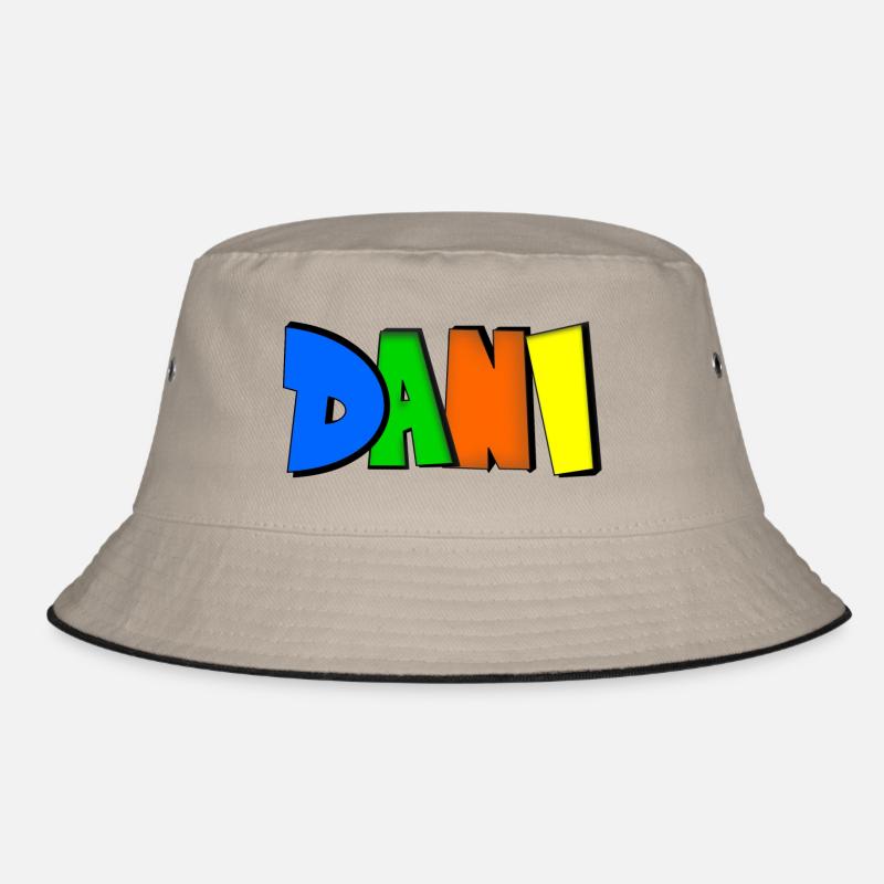 Dani - Bucket Hat - Khaki/Schwarz