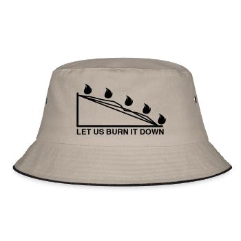 BURN DOWN CHART - Bucket Hat - khaki/black - Front