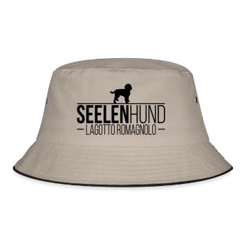 LAGOTTO ROMAGNOLO Seelenhund - Bucket Hat - Khaki/Schwarz - Vorne