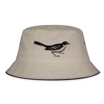Vogel - Bucket Hat - Khaki/Schwarz - Vorne