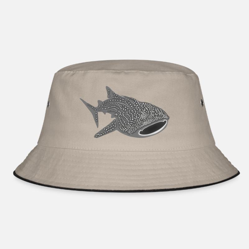 whale shark fish dive diver diving endangered Bucket Hat