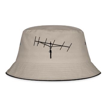 yagi - Bucket Hat - Khaki/Schwarz - Vorne
