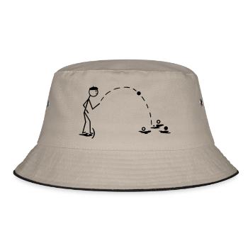 boule - Bucket Hat - Khaki/Schwarz - Vorne