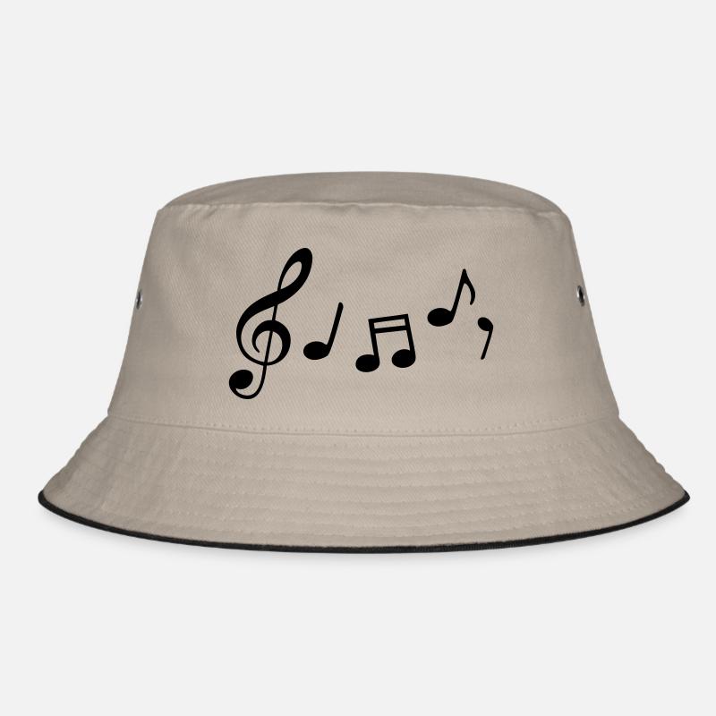 music notes Bucket Hat