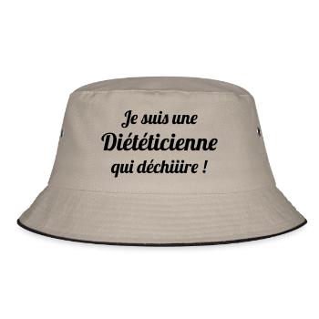diététicien / diététique / régime / nutrition - Bob - kaki/noir - Devant