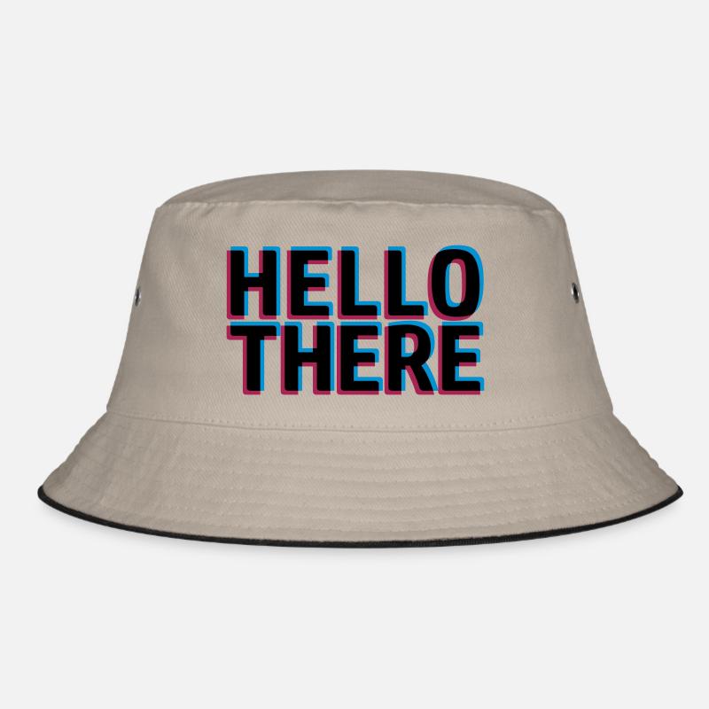 3D Effekt Hello Bucket Hat