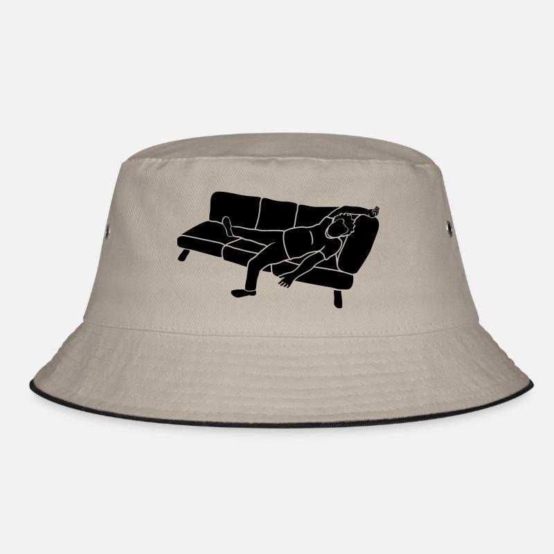 Müder Sofa Mann Bucket Hat