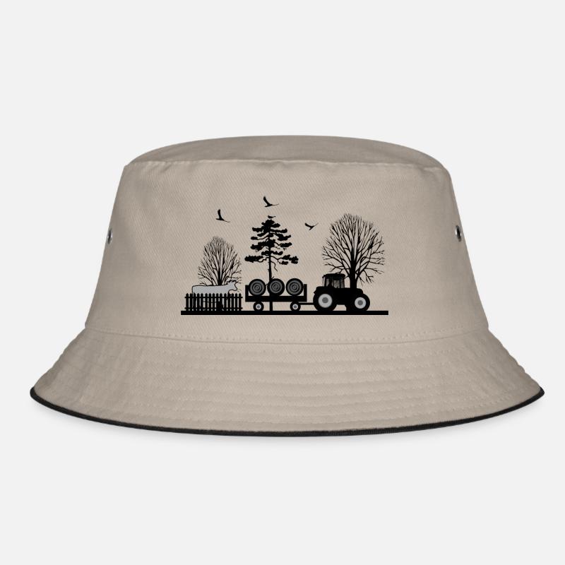 Tractor - Bucket Hat - khaki/black