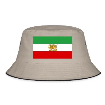 Lion et Soleil Drapeau iranien - Bob - kaki/noir - Devant