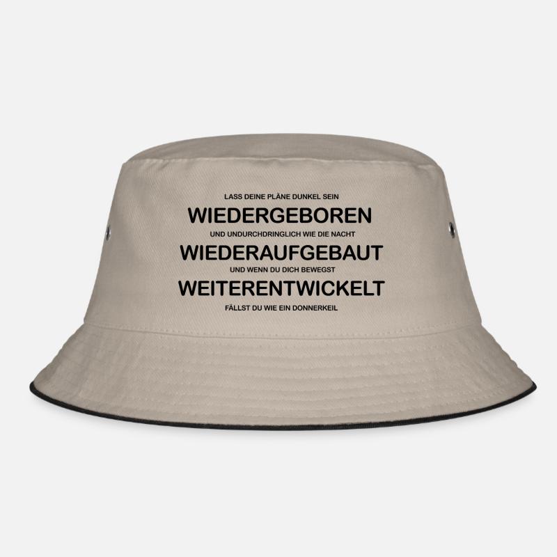 Pläne - Bucket Hat - Khaki/Schwarz