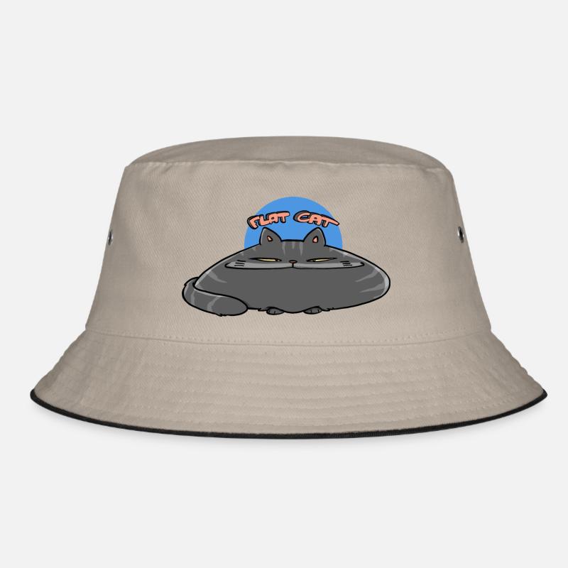 Flat Cat Bucket Hat