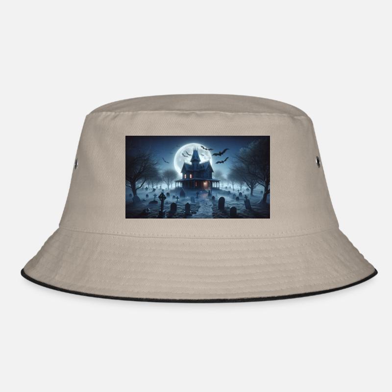Halloween - Bucket Hat - khaki/black