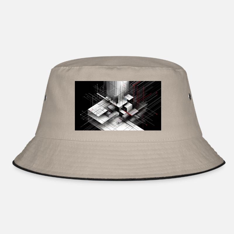 Abstract lines Bucket Hat
