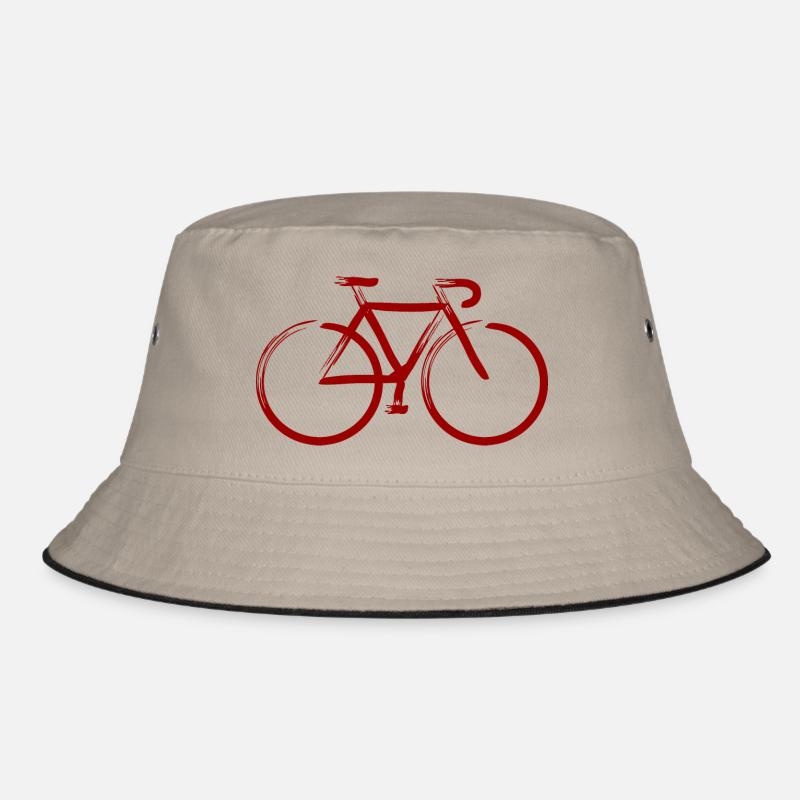 Ruby strokes - Bucket Hat - khaki/black