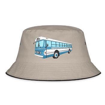 Bus - Bucket Hat - Khaki/Schwarz - Vorne
