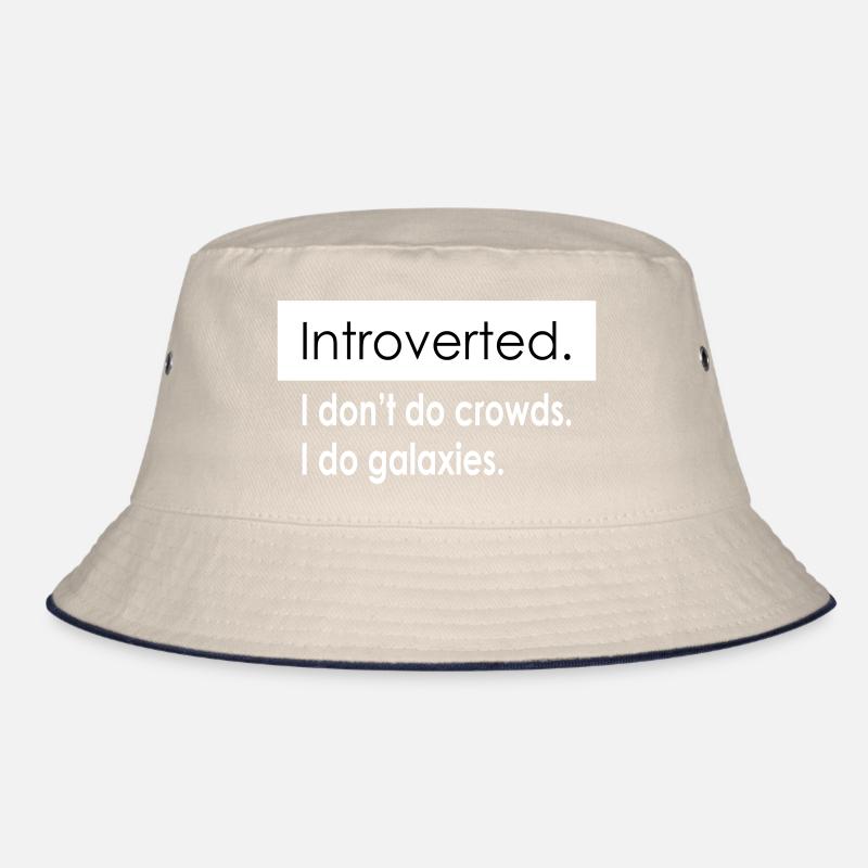 Introvert Quotes Bucket Hat