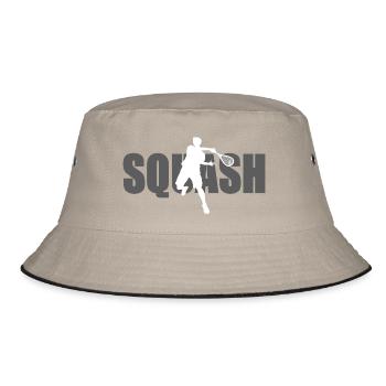 Squash - Bucket Hat - Khaki/Schwarz - Vorne
