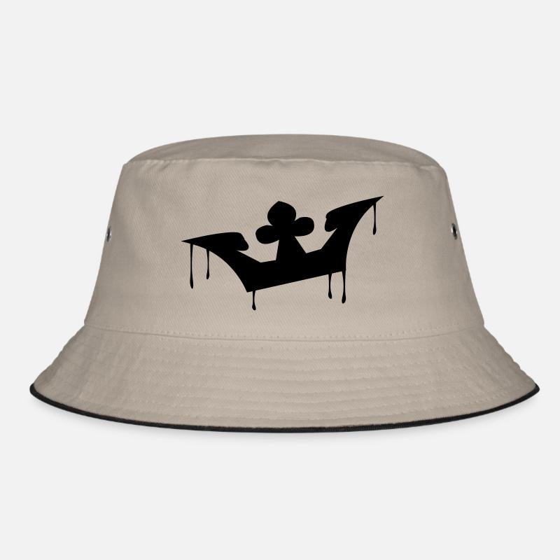 crown - Bucket Hat - khaki/black