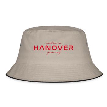 Hannover T-Shirt – Skyline - Bucket Hat - Khaki/Schwarz - Vorne