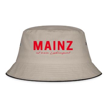 Mainz T-Shirt – Perfekt für Fans - Bucket Hat - Khaki/Schwarz - Vorne