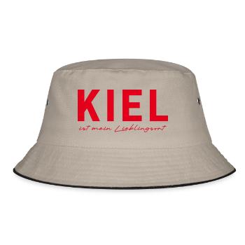 Kiel T-Shirt – Perfect for real fans - Bucket Hat - khaki/black - Front