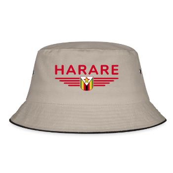 T-shirt Harare pour les fans du Zimbabwe - Bob - kaki/noir - Devant