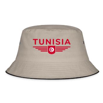 Tunisia Design – For Culture Fans - Bucket Hat - khaki/black - Front