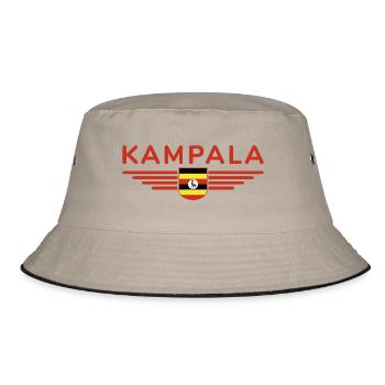 Kampala T-shirt for Uganda fans - Bucket Hat - khaki/black - Front