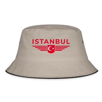 Turkey Ankara Türkiye Istanbul T Shirt Design - Bucket Hat - khaki/black - Front