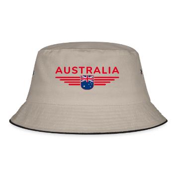 Canberra Australia T-Shirt for Fans and Lovers - Bucket Hat - khaki/black - Front