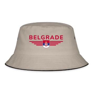 T-Shirt Belgrade – Pour les fans de la capitale - Bob - kaki/noir - Devant