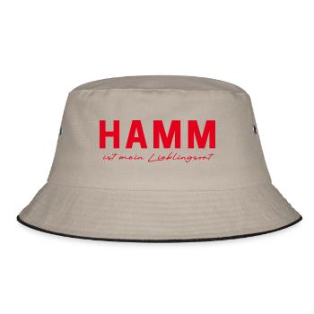 Hamm T-Shirt – Your city, your style! - Bucket Hat - khaki/black - Front