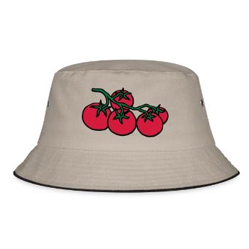 tomaten / tomato - Bucket Hat - Khaki/Schwarz - Vorne