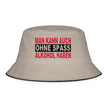 Alcohol - Bucket Hat - khaki/black - Front