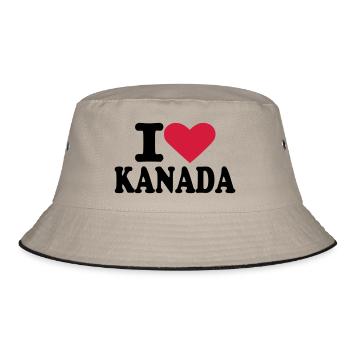Kanada - Bucket Hat - Khaki/Schwarz - Vorne