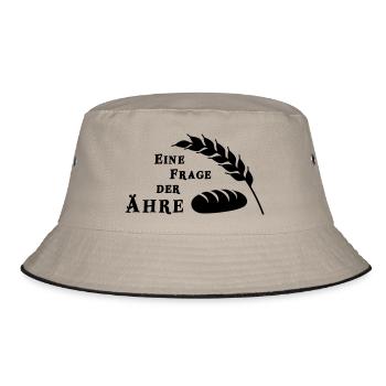 EIne Frage der Ähre - Bucket Hat - Khaki/Schwarz - Vorne
