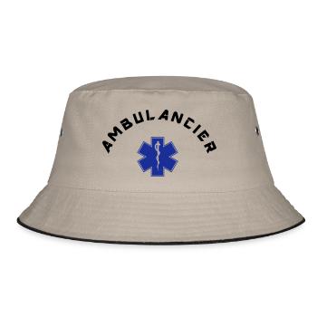 ambulancier logo - Bob - kaki/noir - Devant