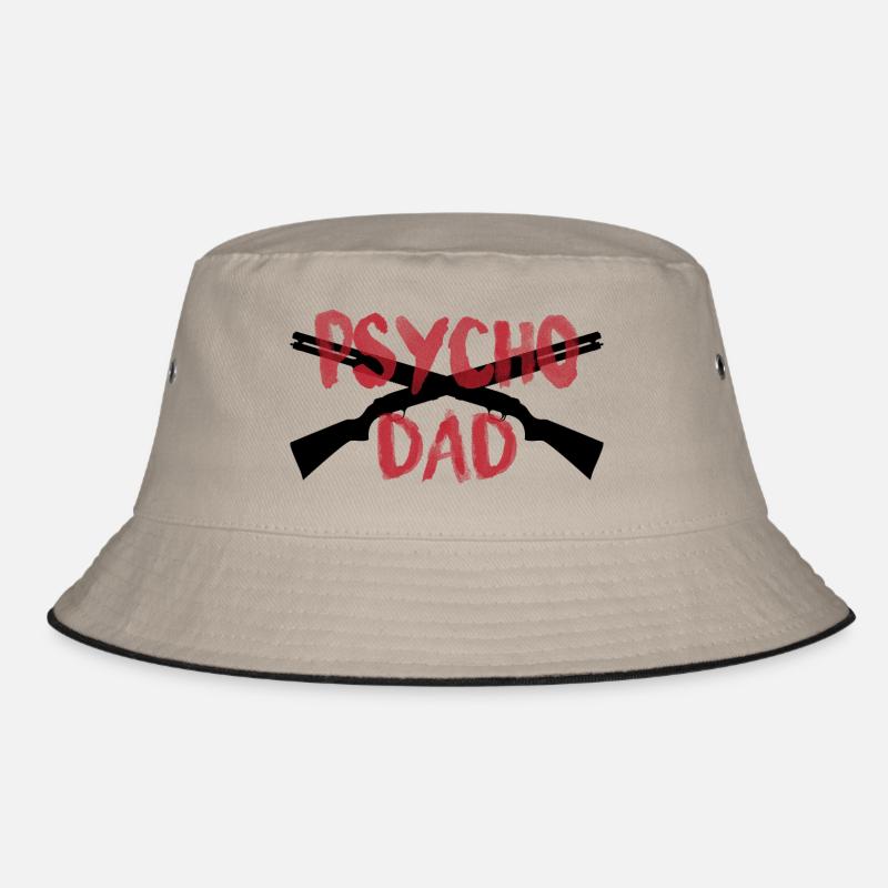 PSYCHO DAD - Bucket Hat - Khaki/Schwarz
