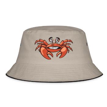 Krebs - Bucket Hat - Khaki/Schwarz - Vorne