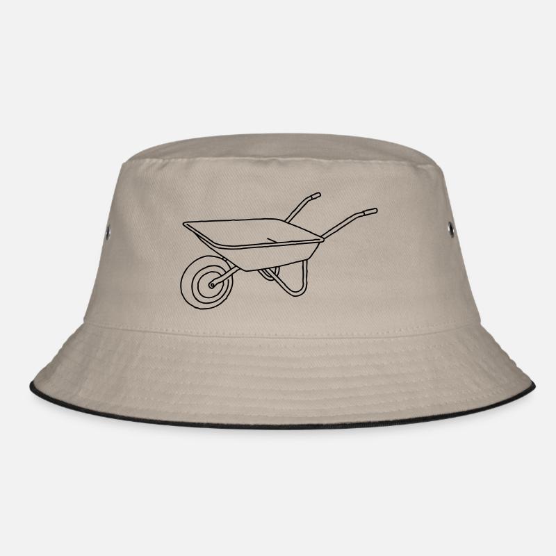 Schubkarre Karette - Bucket Hat - Khaki/Schwarz