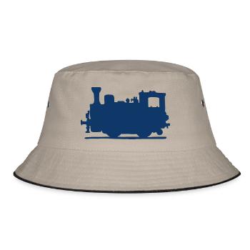 Vintage Steam Train - Bucket Hat - khaki/black - Front