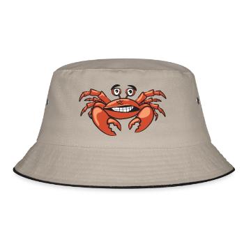 Krabbe - Bucket Hat - Khaki/Schwarz - Vorne