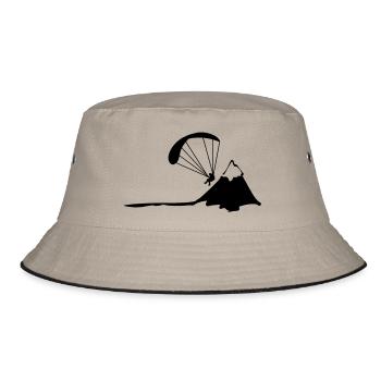 paragliding - Bucket Hat - khaki/black - Front