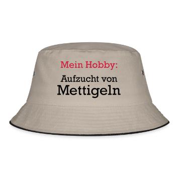Mettigel - Bucket Hat - Khaki/Schwarz - Vorne