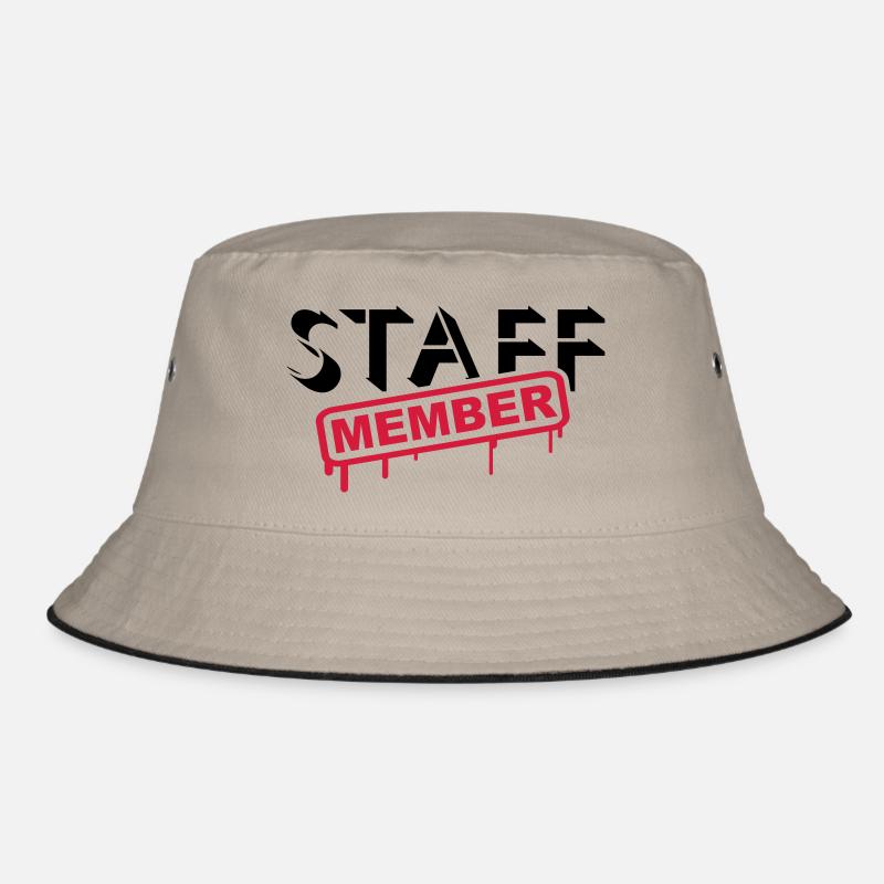 Staff Member Freunde Team Mitarbeiter Crew Logo Bucket Hat