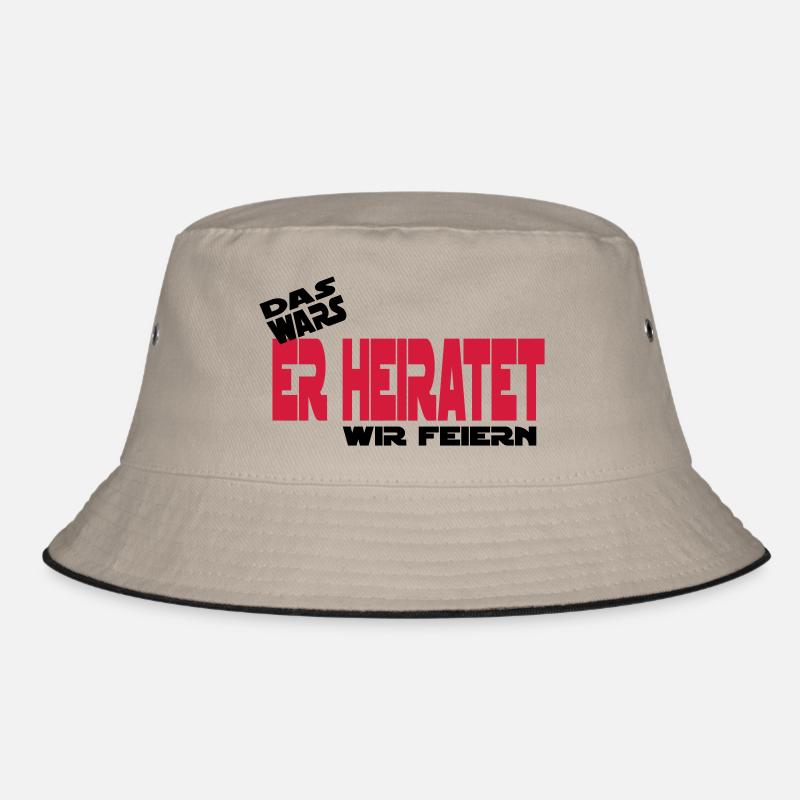 das wars er heiratet wir feiern junggesellen Bucket Hat