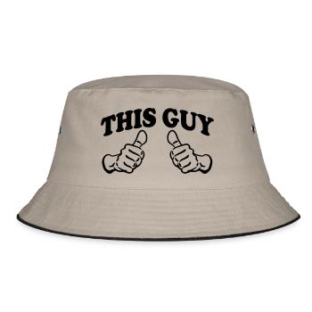 This Guy (Custom) - Bucket Hat - khaki/black - Front