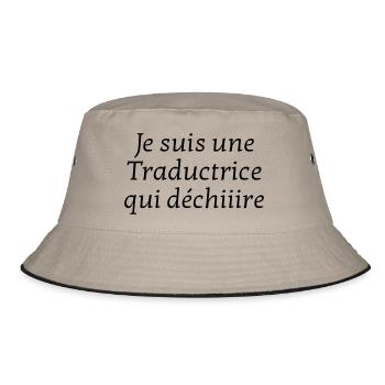 traducteur / traduction / traductrice / traduire - Bob - kaki/noir - Devant