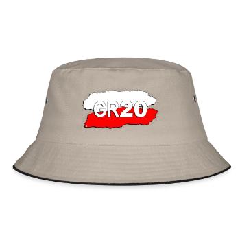 LOGO GR 20 - Bucket Hat - khaki/black - Front